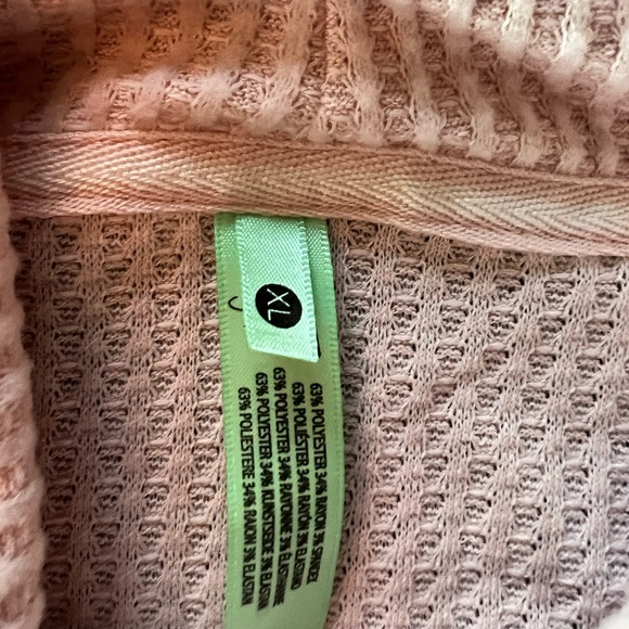 NWT Honeydew Light Pink Waffle Knit Mock Neck Top - Picture 12 of 13